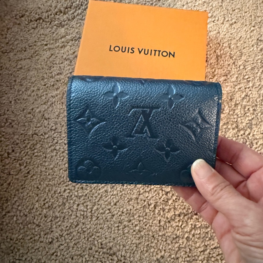 Louis Vuitton Blue Leather Wallet - Picture 5 of 5